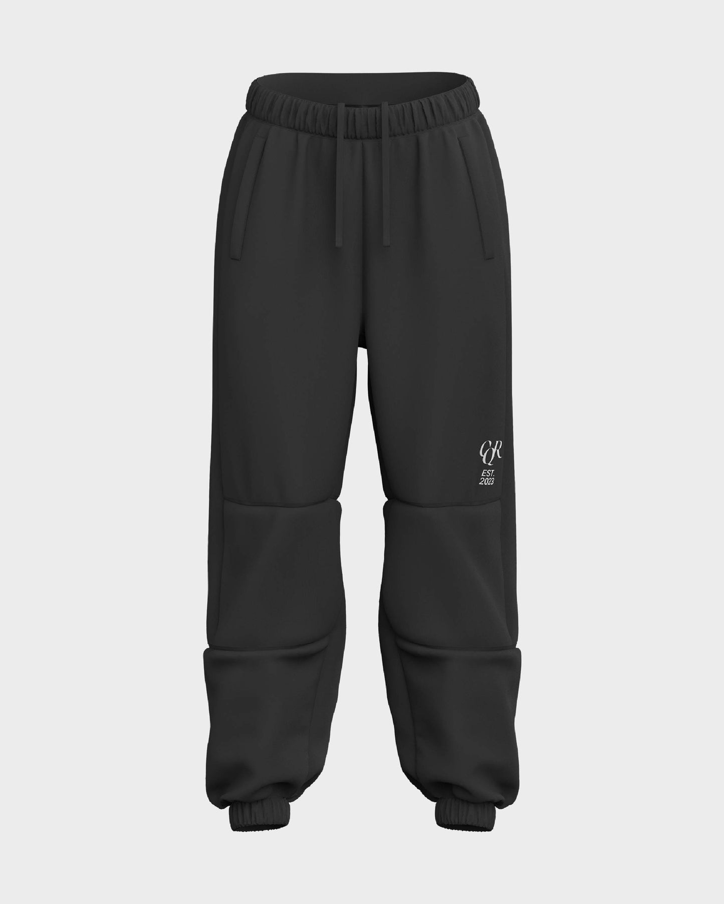 Conquer Relaxed Joggers in black — front view