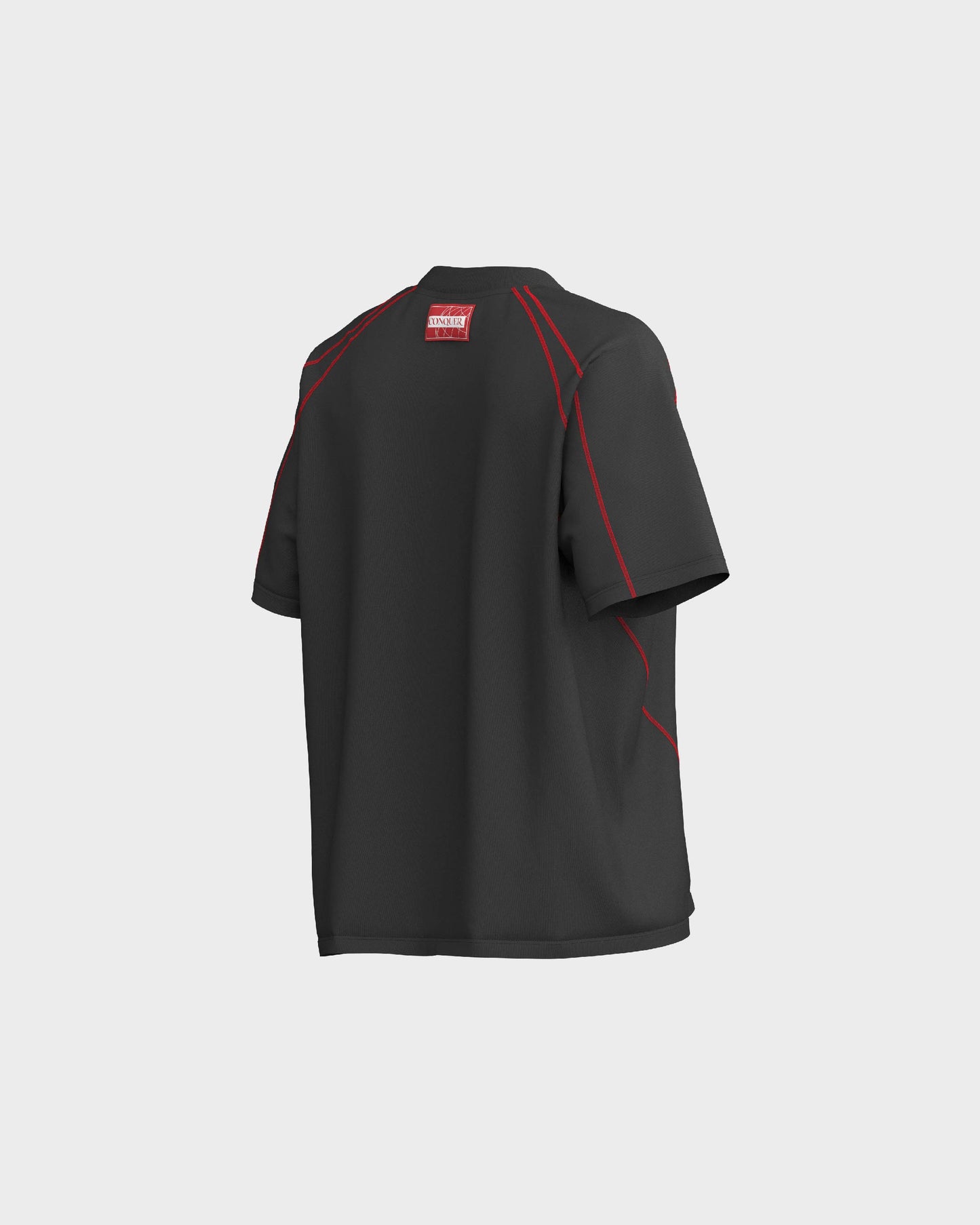 Conquer Oversized Shirt fabric and stitching detail